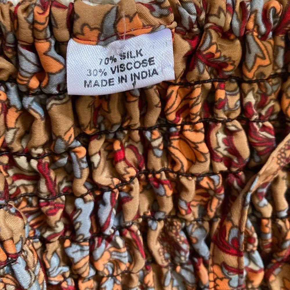 Orange Tiered Ruffled Maxi Sundress - Picture 6 of 8